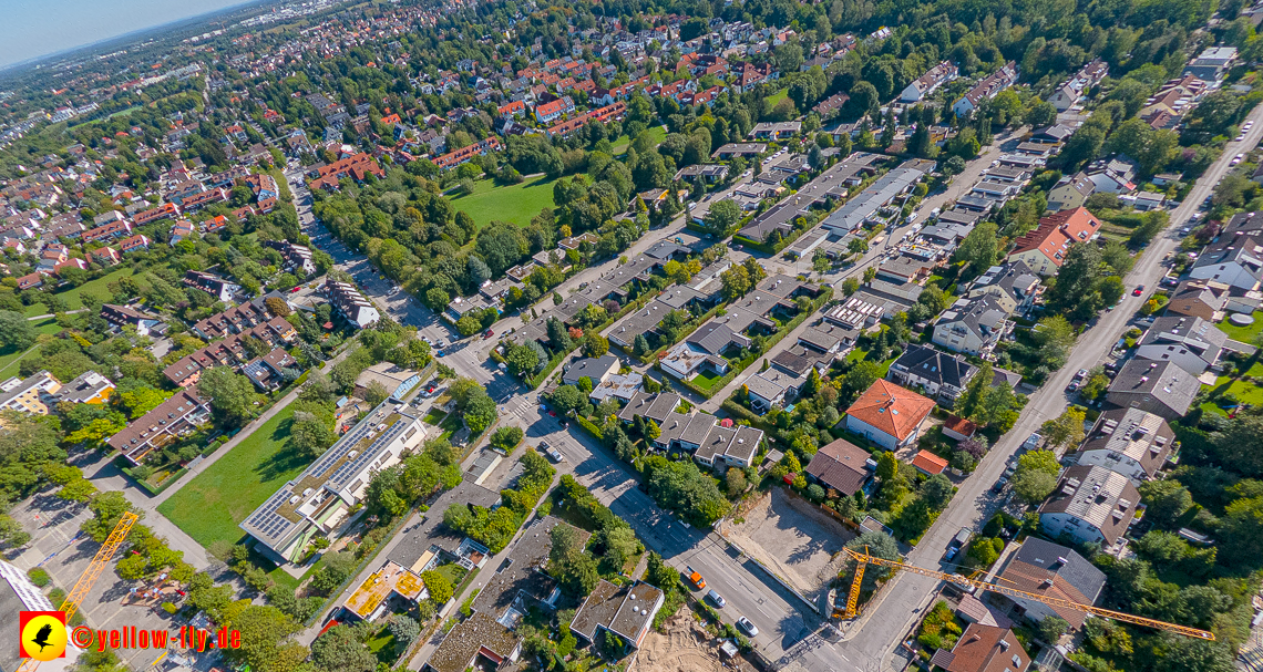 02.09.2022 - Baustelle Grundschule am Karl-Marx-Ring und Villa in der Niederalmstraße 16 in Neuperlach